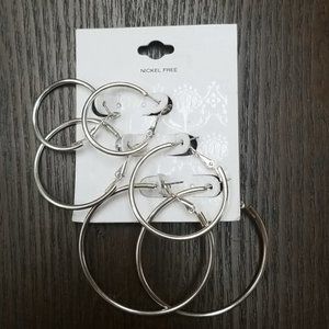$8 or 2/$13 Hoop Earrings (3 sets)